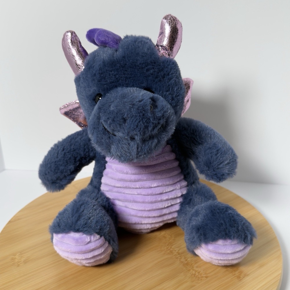 Blue/Purple Large Dragon Plush Toy 17 inch by Jazwares Russ